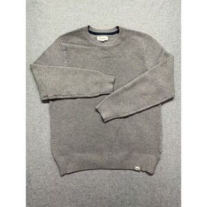 Free‎ Assembly Mens Gray Ribbed Crewneck Sweater MSW00043 L